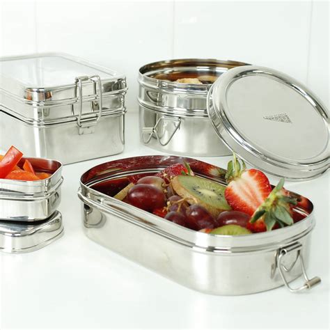 4 container steel lunch box|stainless steel adult lunch boxes.